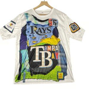 Tampa Bay Rays Custom "1 of 1" All Over Print Baseball Jersey Men's Size XL